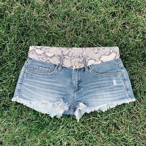 Snake Print Shorts